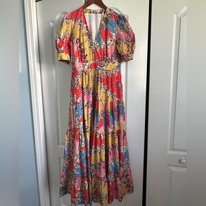 Boden Colorful Floral Maxi Dress